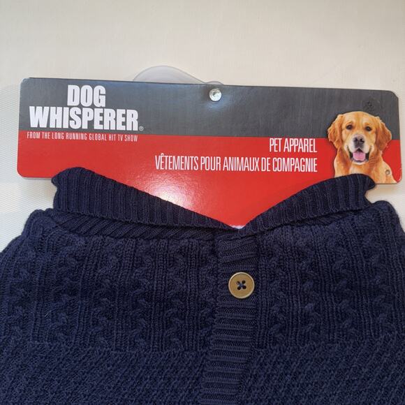 NWT Cesar Millan Argyle Chevron Blue Dog Sweater - XXL - Picture 2 of 6